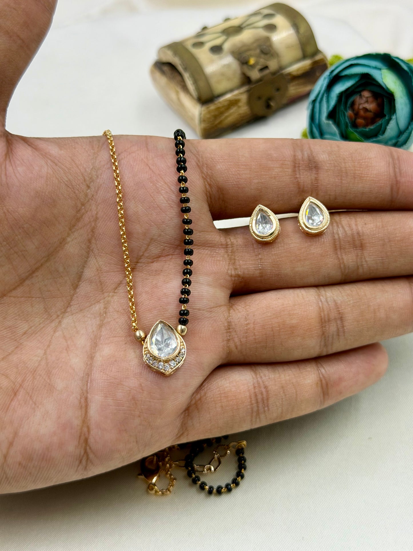 Kajal Moissanite Mangalsutra
