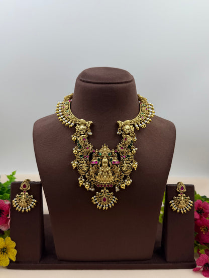 Gunjan South Traditional Temple Necklace Set