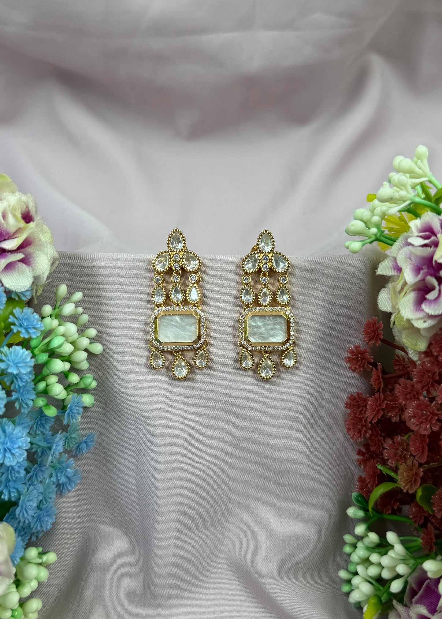 Radha Moissanite Earring