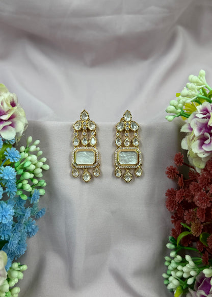 Radha Moissanite Earring