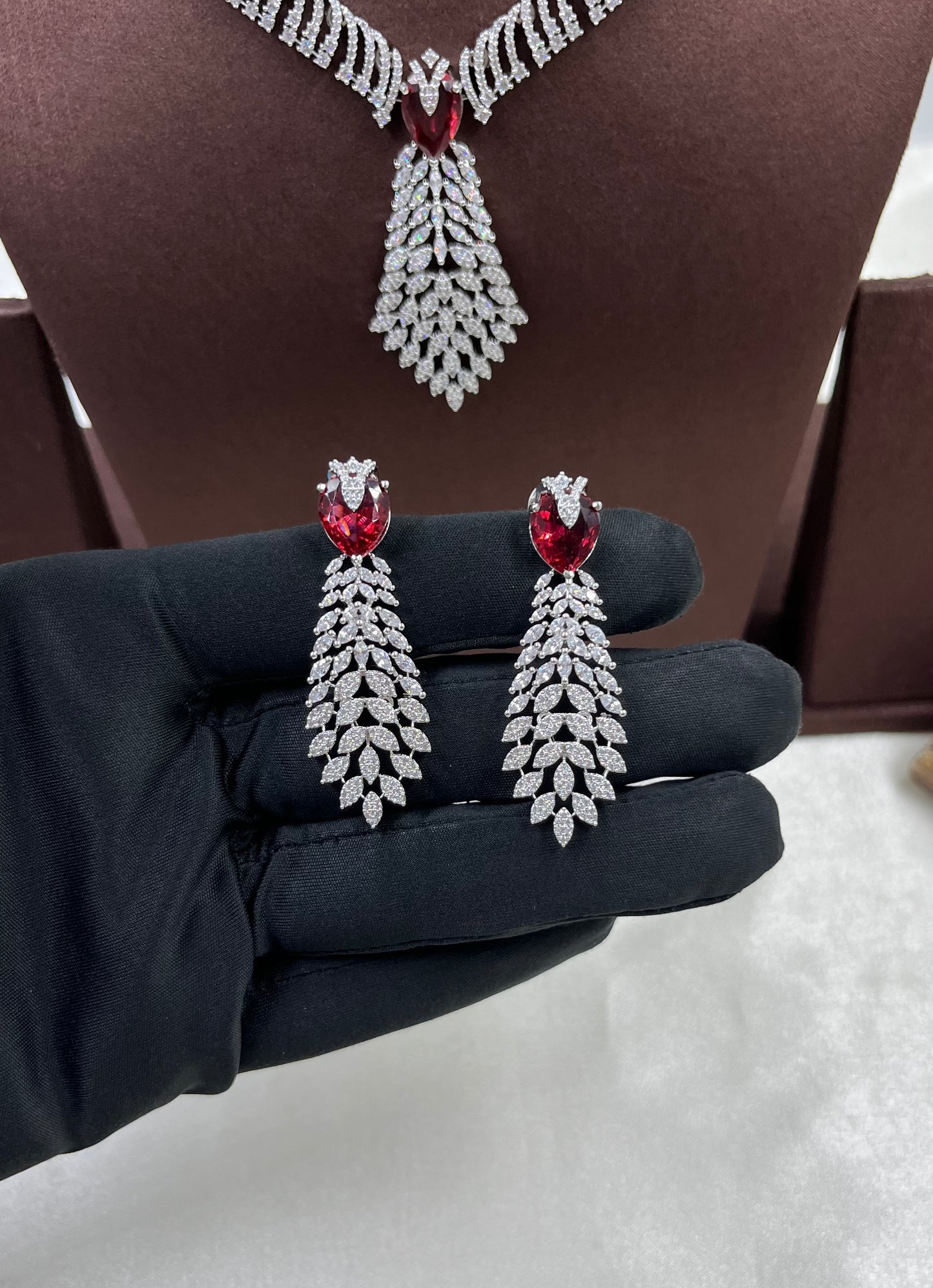 Rubina American Diamond Premium Necklace