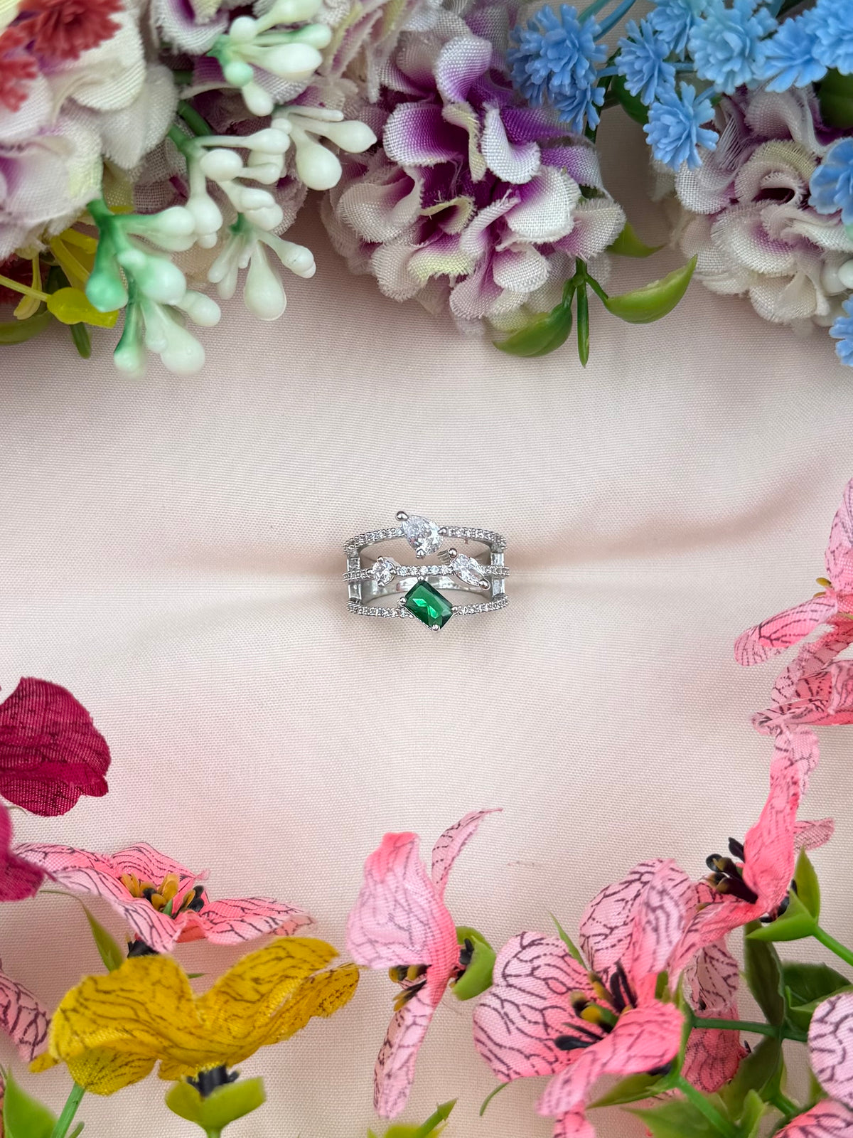 Julie American Diamond Ring (Adjustable)