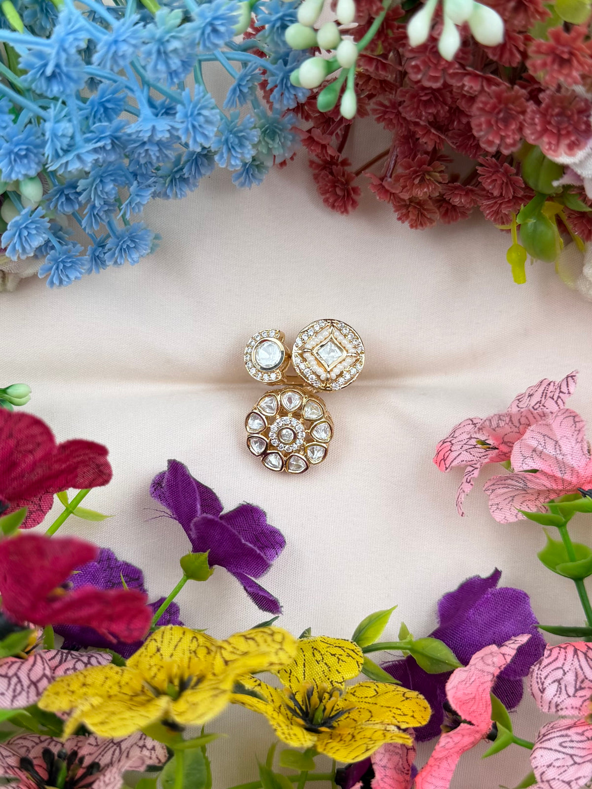 Swati Moissanite Ring (Adjustable)