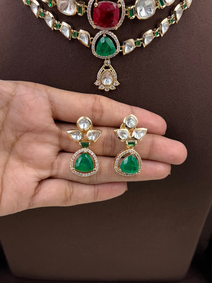 Kritika Moissanite Choker Necklace Set