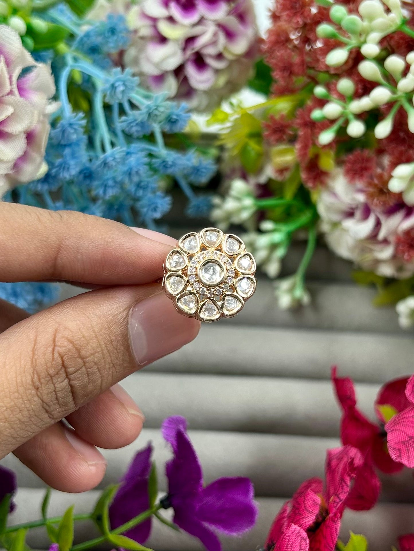 Sana Moissanite Ring (Adjustable)