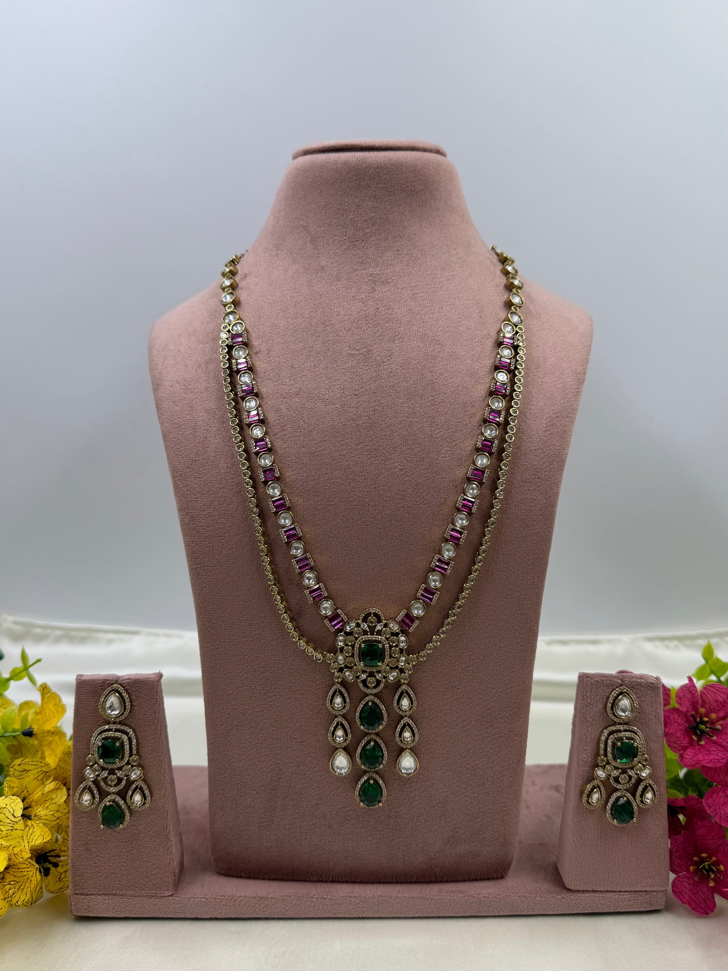 Mamta Victorian Long Necklace Set