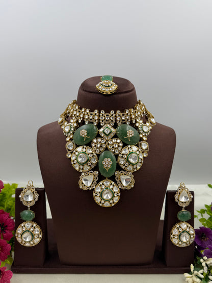 Rashmi Premium Jaipuri Kundan Necklace Set