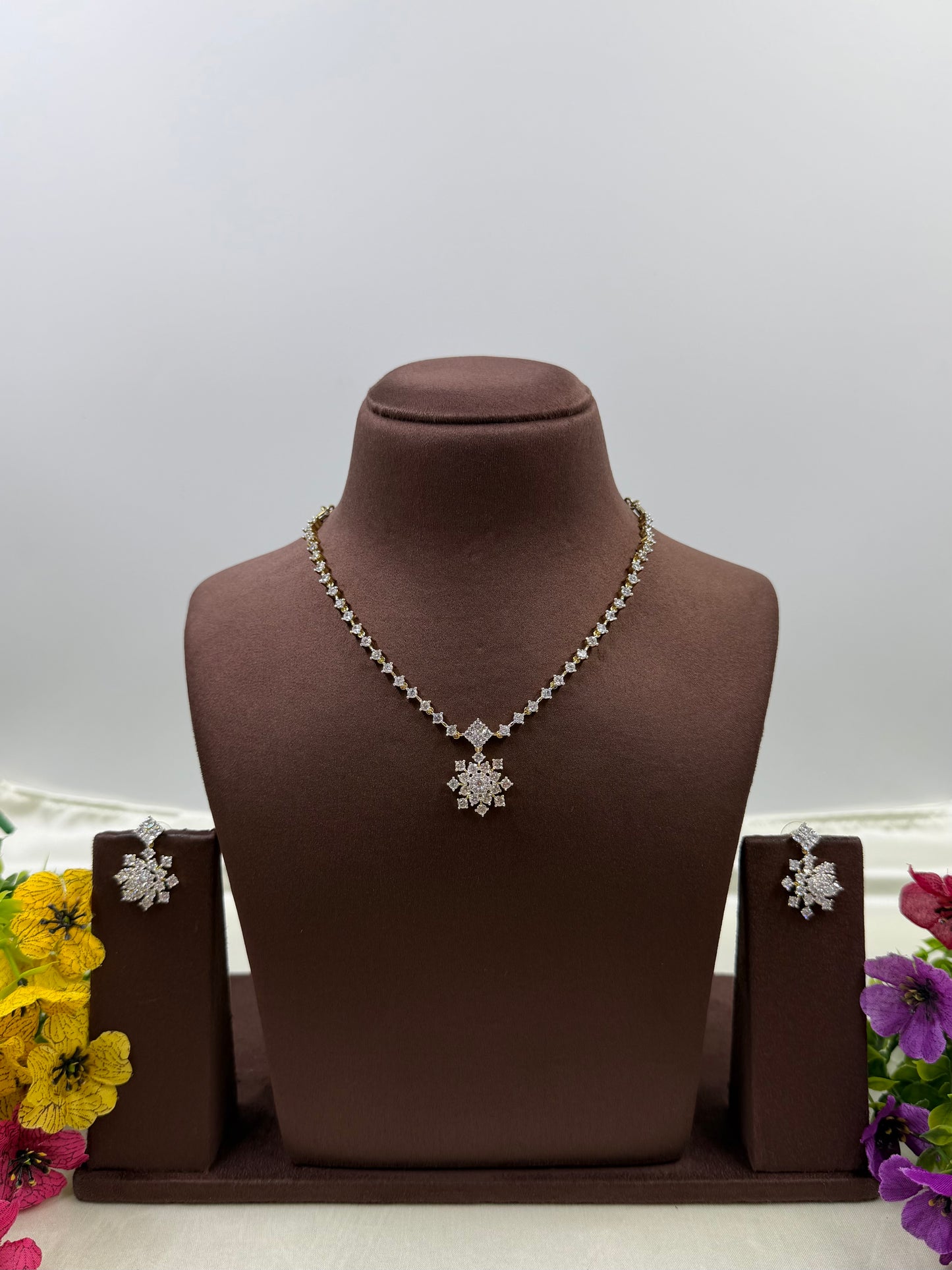 Mishka Two Tone Delicate Ad Necklace