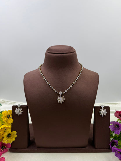 Mishka Two Tone Delicate Ad Necklace