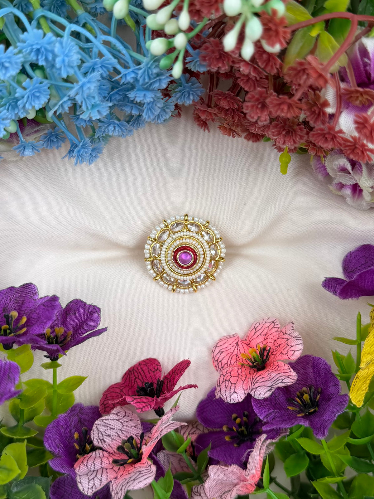 Rimjhim Traditional Ring (Adjustable)