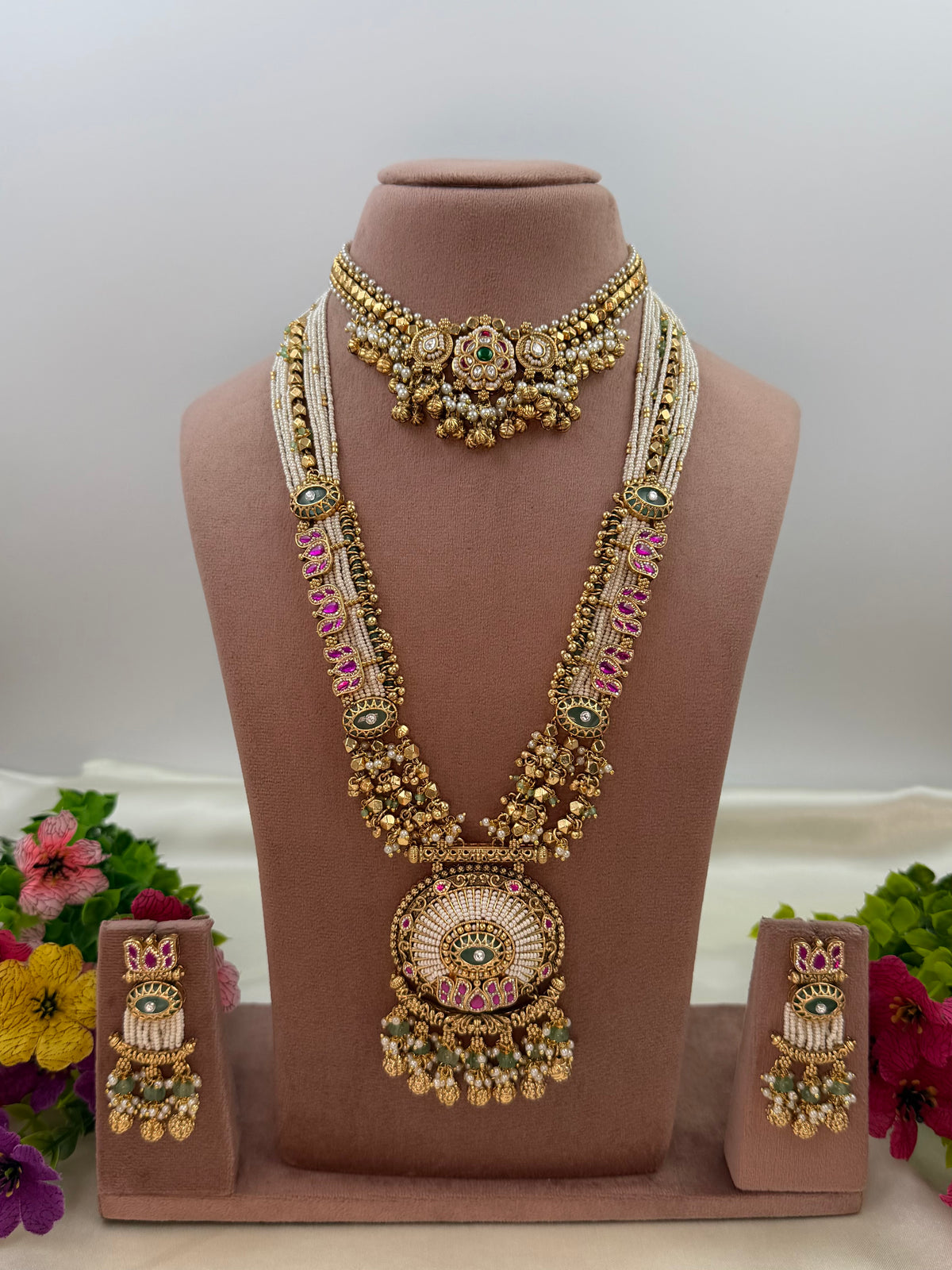 Netra Heritage Chorski Combo Necklace Set