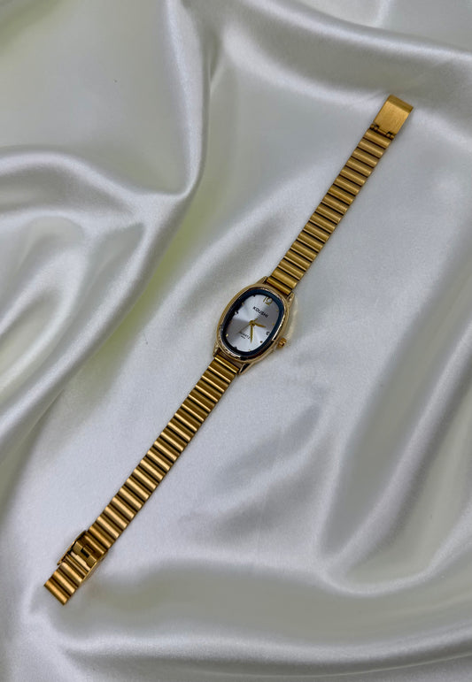 Ruhi Gold Stainless Steel Watch (Adjustable)