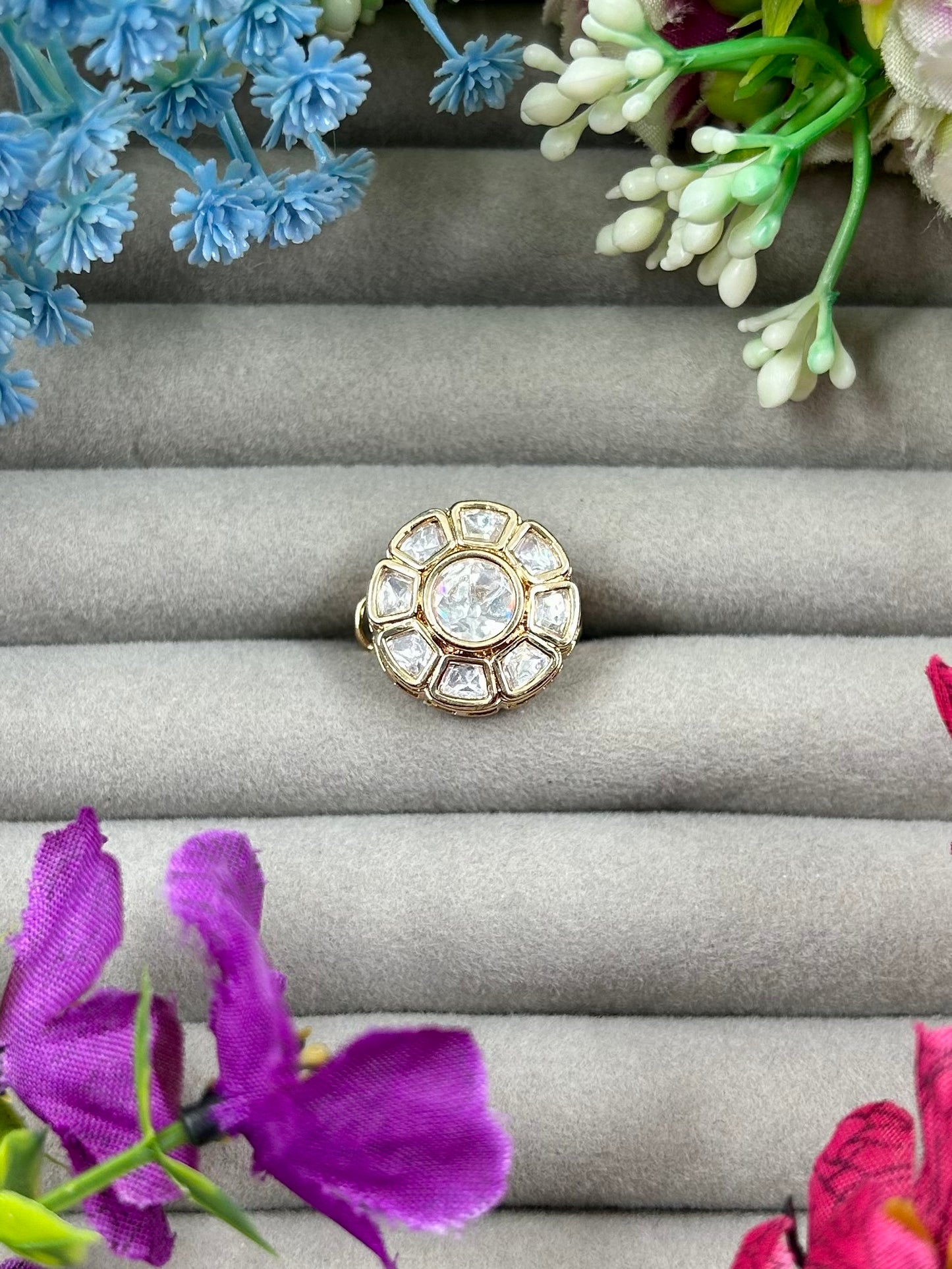 Prisha Moissanite Ring (Adjustable)