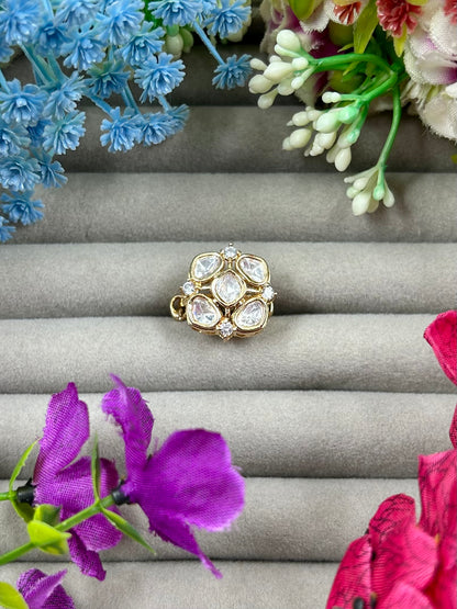 Myra Moissanite Ring (Adjustable)