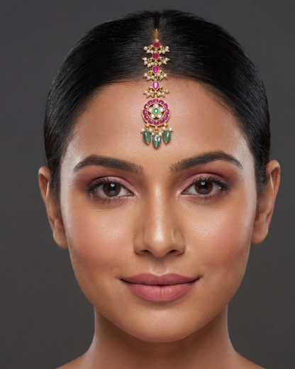 Advika Pachi Kundan Mang Tika