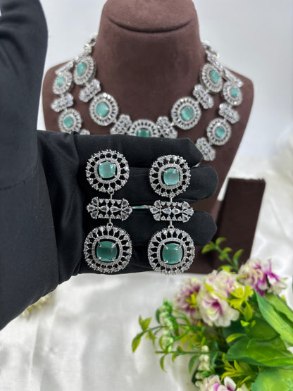 ALIA AMERICAN DIMOND NECKLACE SET