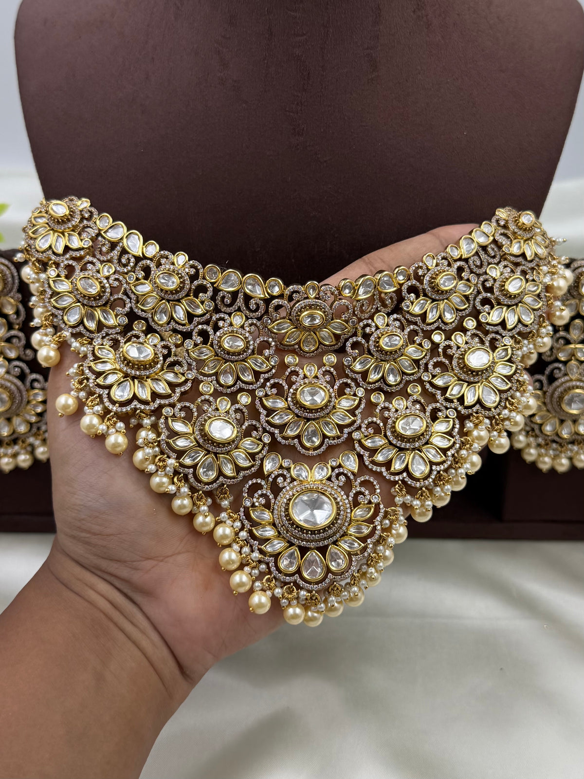 Chandrika Rajasthani Royal Pearl Choker Set