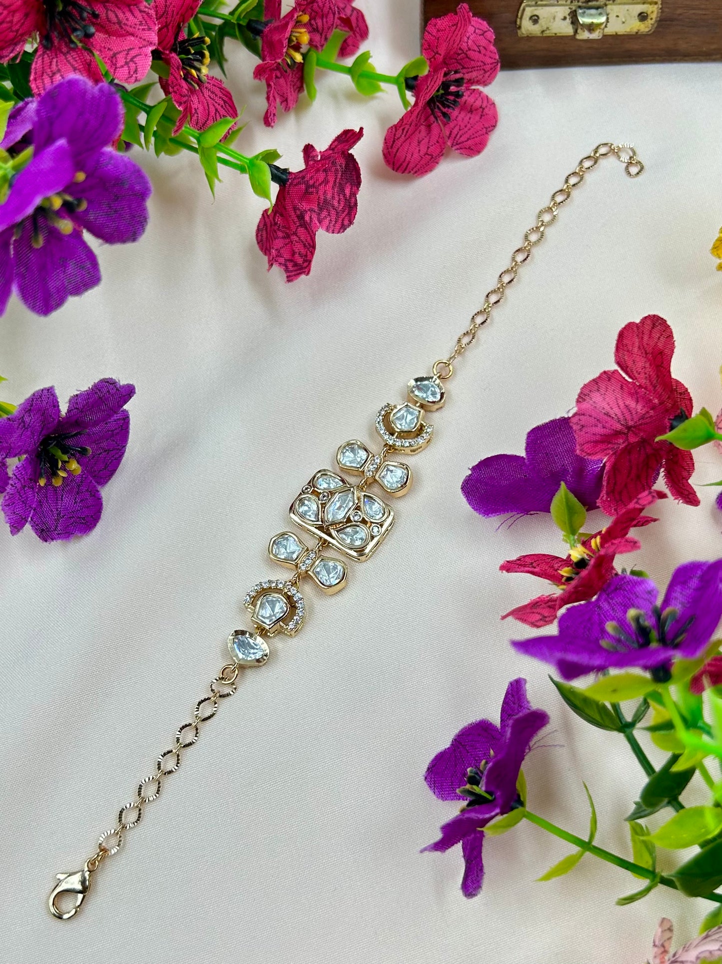 Rivaa Moissanite Bracelet (Adjustable)