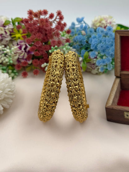 Prachi Temple Bangles ( Openable)