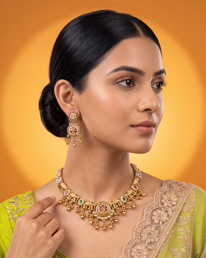 Sanchita Heritage Delicate Necklace