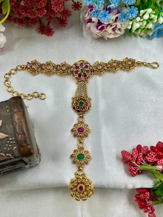 Inaya Traditional Gold Hath Panja (One Pis)