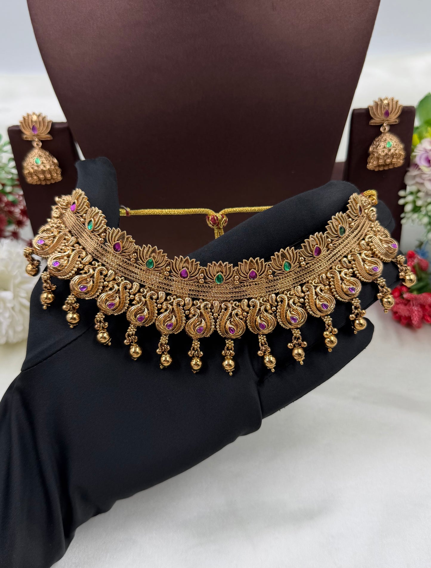 Parvati South Indian Choker Necklace Set