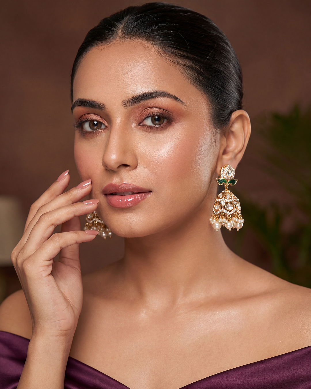 Nitya Moissanite Premium Jumka