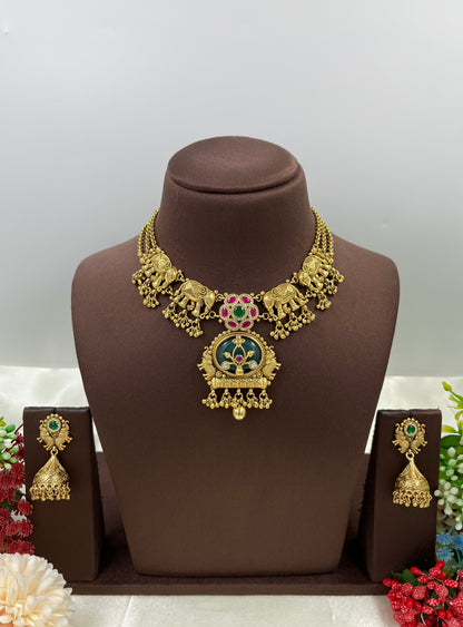 Inaya Premium Rajwadi Necklace