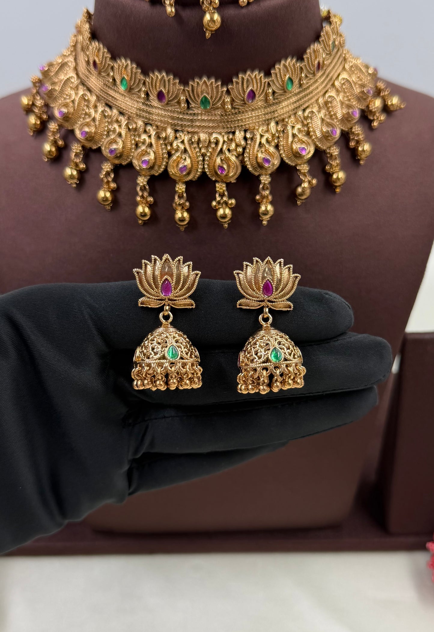 Parvati South Indian Choker Necklace Set