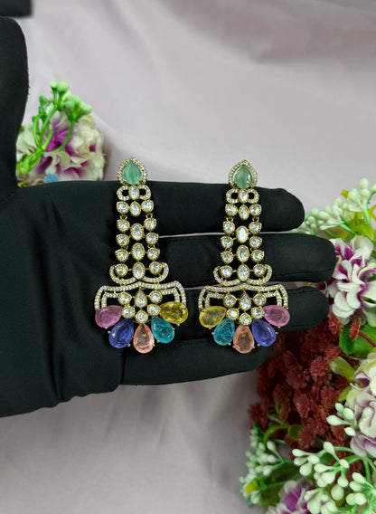 Maria Victorian Moissanite Earring