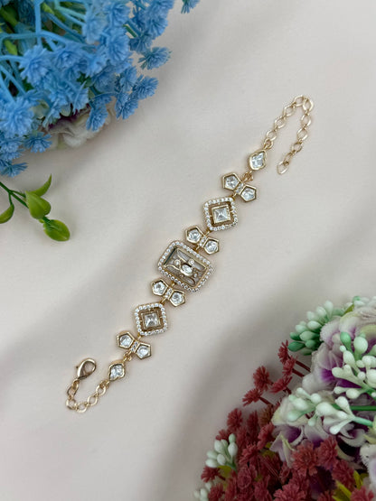 Gowri Moissanite Bracelet (Adjustable)