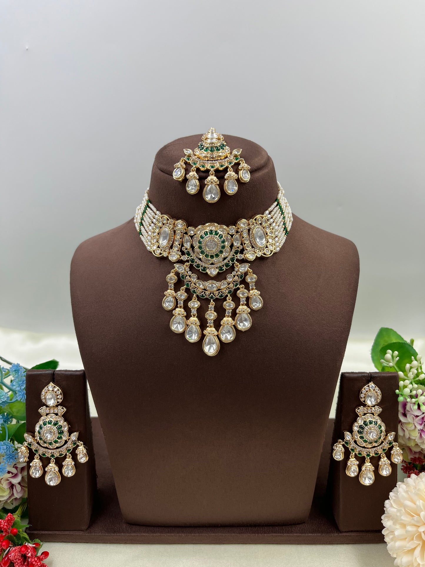 Diya Moissanite Choker Necklace