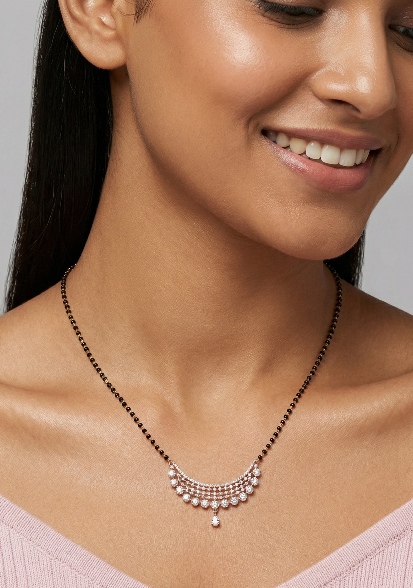 Chandelier Style Rose Gold Mangalsutra