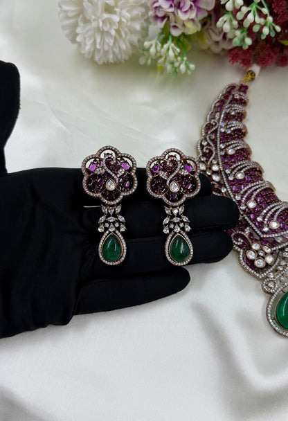 Maitri Jaipuri Kundan Necklace Set