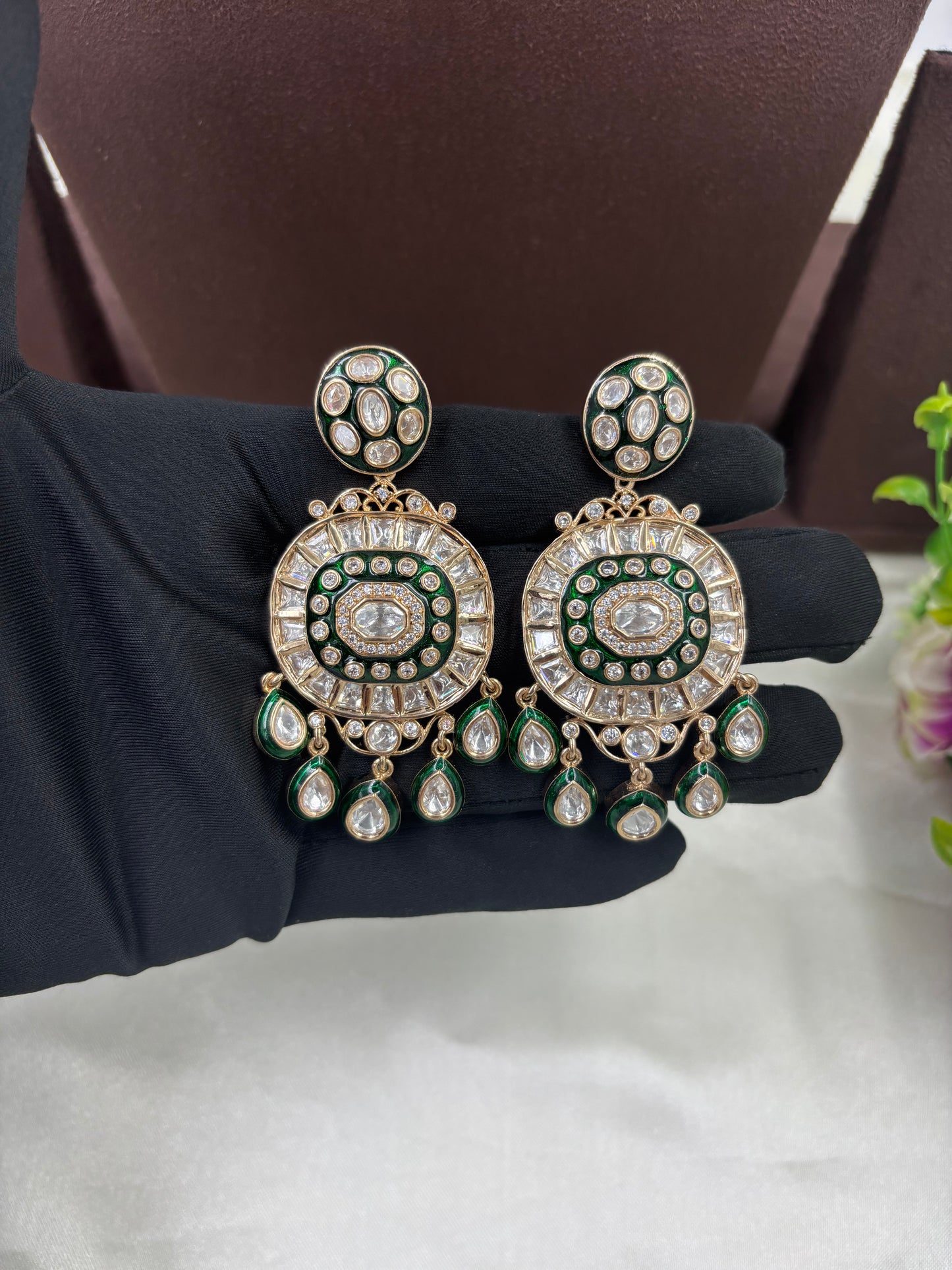 Zayra Zewar Moissanite Kundan Necklace