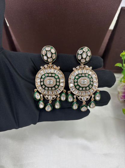Zayra Zewar Moissanite Kundan Necklace