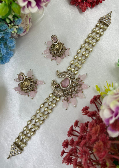 PearlAura Premium Victorian Choker
