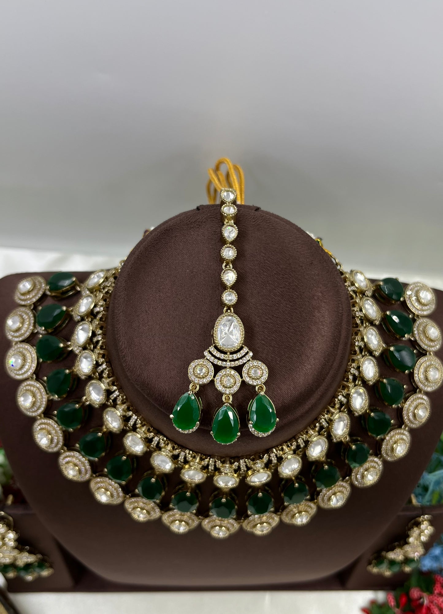 Avantika Moissanite Victorian Semi Bridal Set