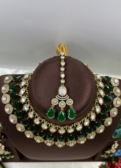 Avantika Moissanite Victorian Semi Bridal Set