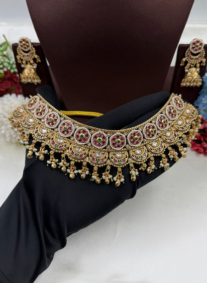 Vedanti Heritage Choker Necklace Set