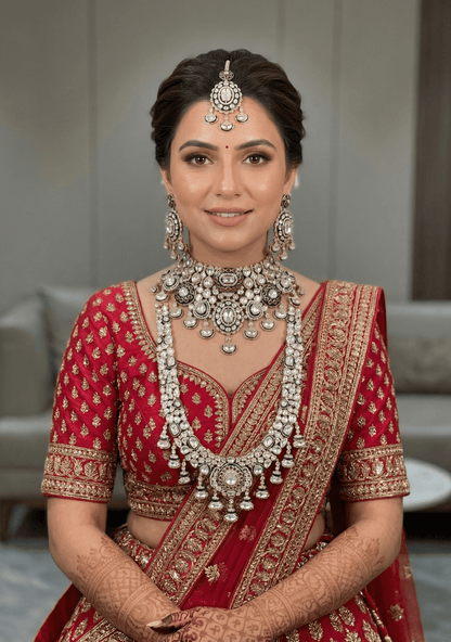 Vaidhi Moissanite Kundan Bridal Set