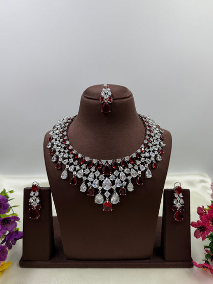 Saniya American Diamond Necklace Set