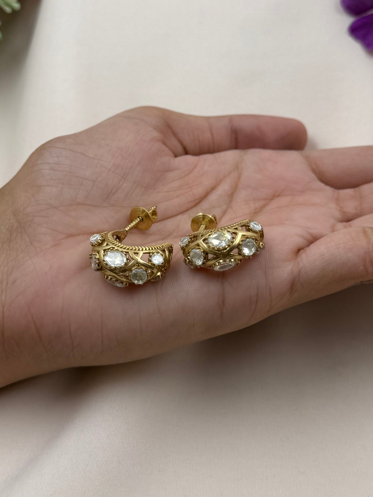 Pihu Polki Stone Earring