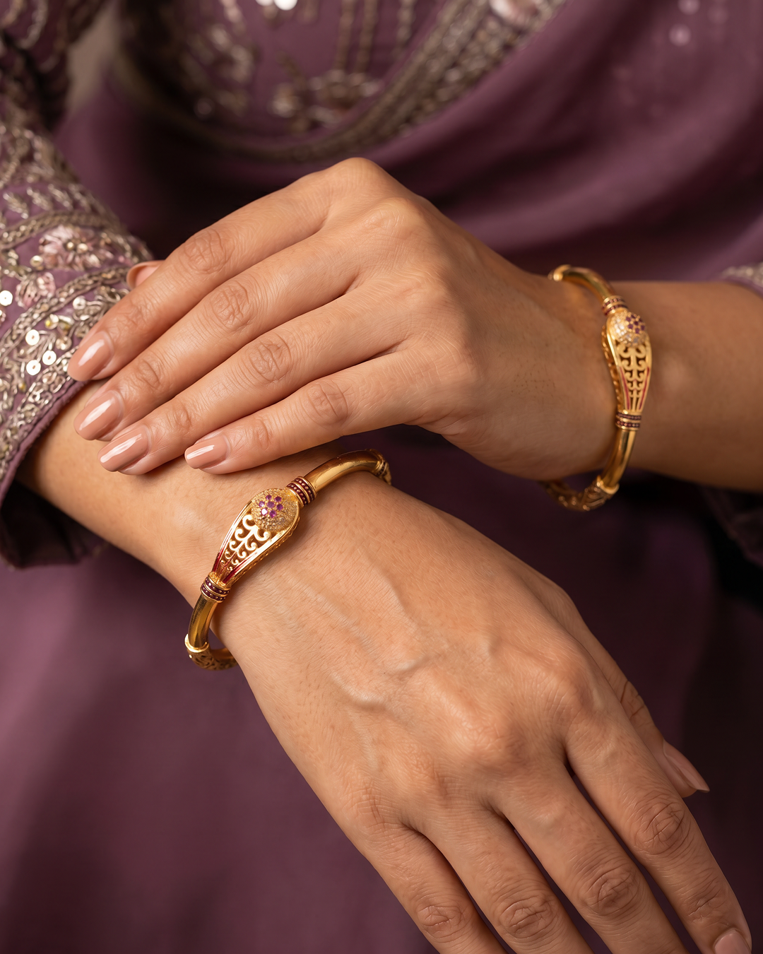 Dristi Golden Bangles