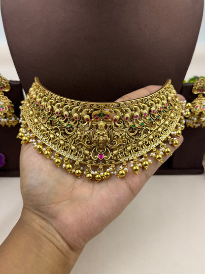 Kangana South Temple Choker Necklace Set