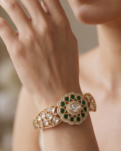 Eternal Moissanite Kundan Bracelet