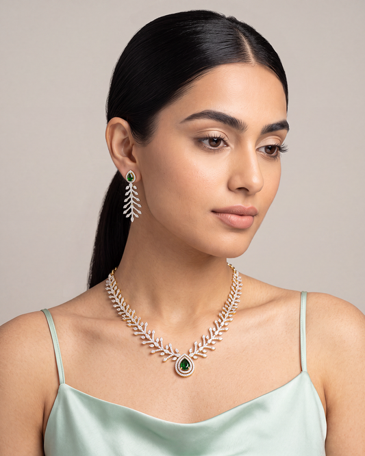 Juliee American Diamond Delicate Necklace