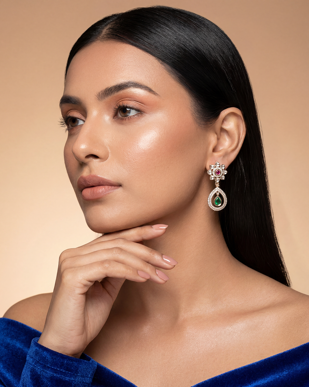 Melina Moissanite Earring