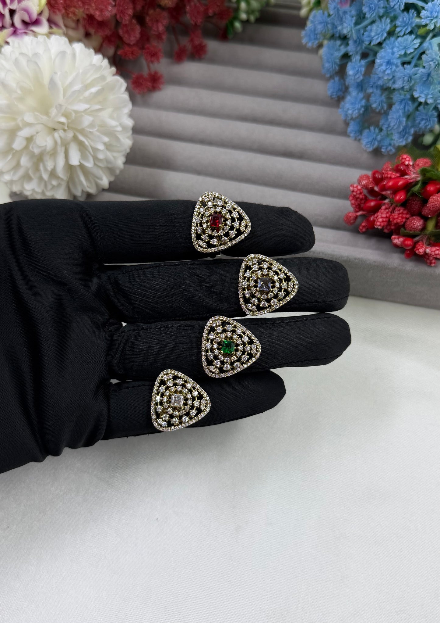 Zarna Victorian American Diamond Ring (Adjustable)