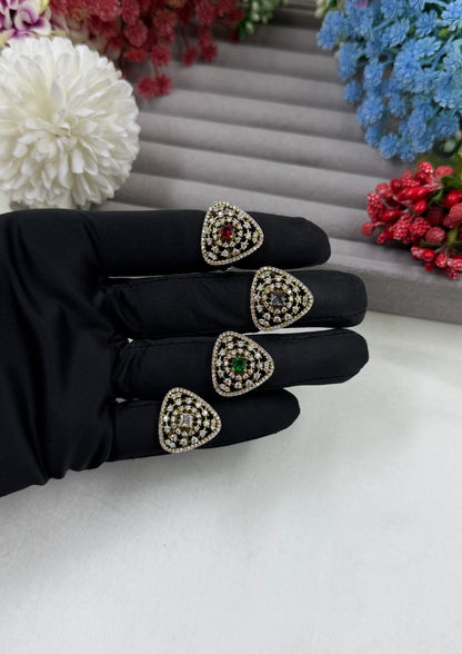 Zarna Victorian American Diamond Ring (Adjustable)